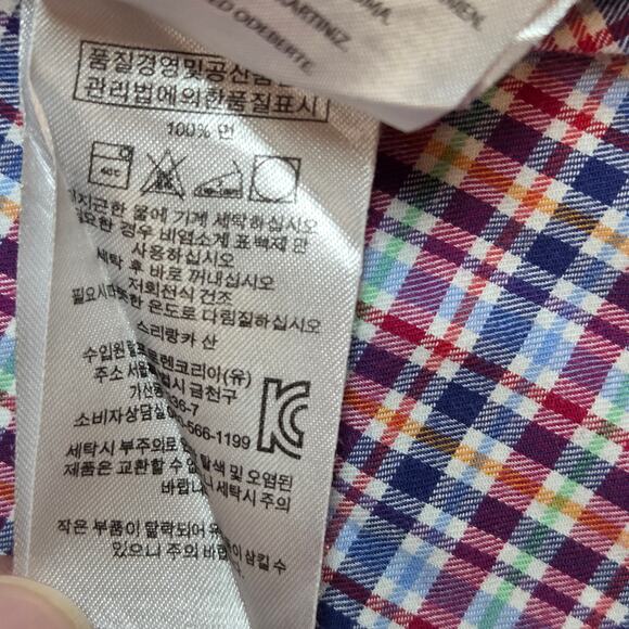 Polo Ralph Lauren 3XLT Plaid Cotton Button Down Shirt Long Sleeve Tall - Picture 15 of 15